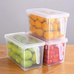 1 pc Large Fridge Organizer Food Storage Containers Stackable Refrigerator Organizer Bins