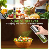Premium Oil Spray Bottle for Cooking | Olive Oil Sprayer for BBQ, Air Fryer, Grilling & Salad – Leak-Proof Stainless Steel Mist Dispenser